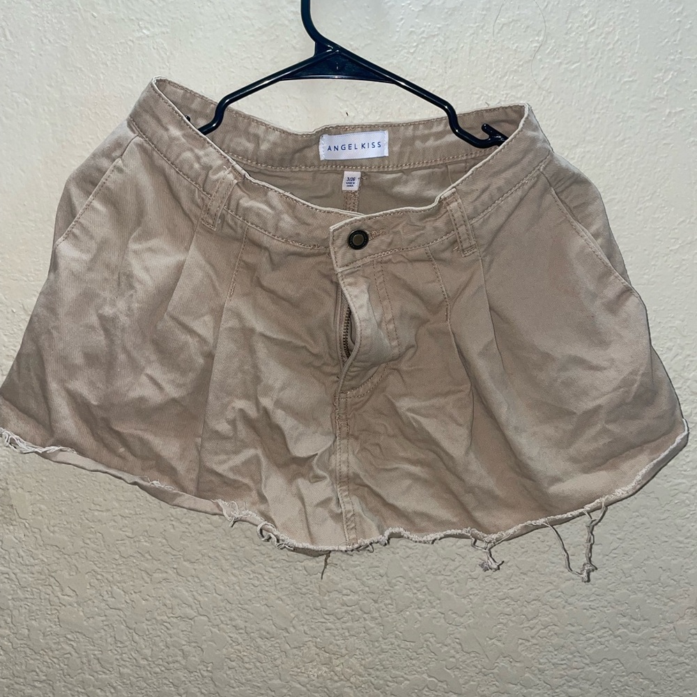 Angel Kiss Tan Skorts Casual Lightweight Design